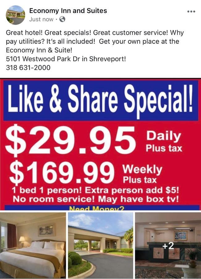 Economy Inn & Suites Shreveport Dış mekan fotoğraf